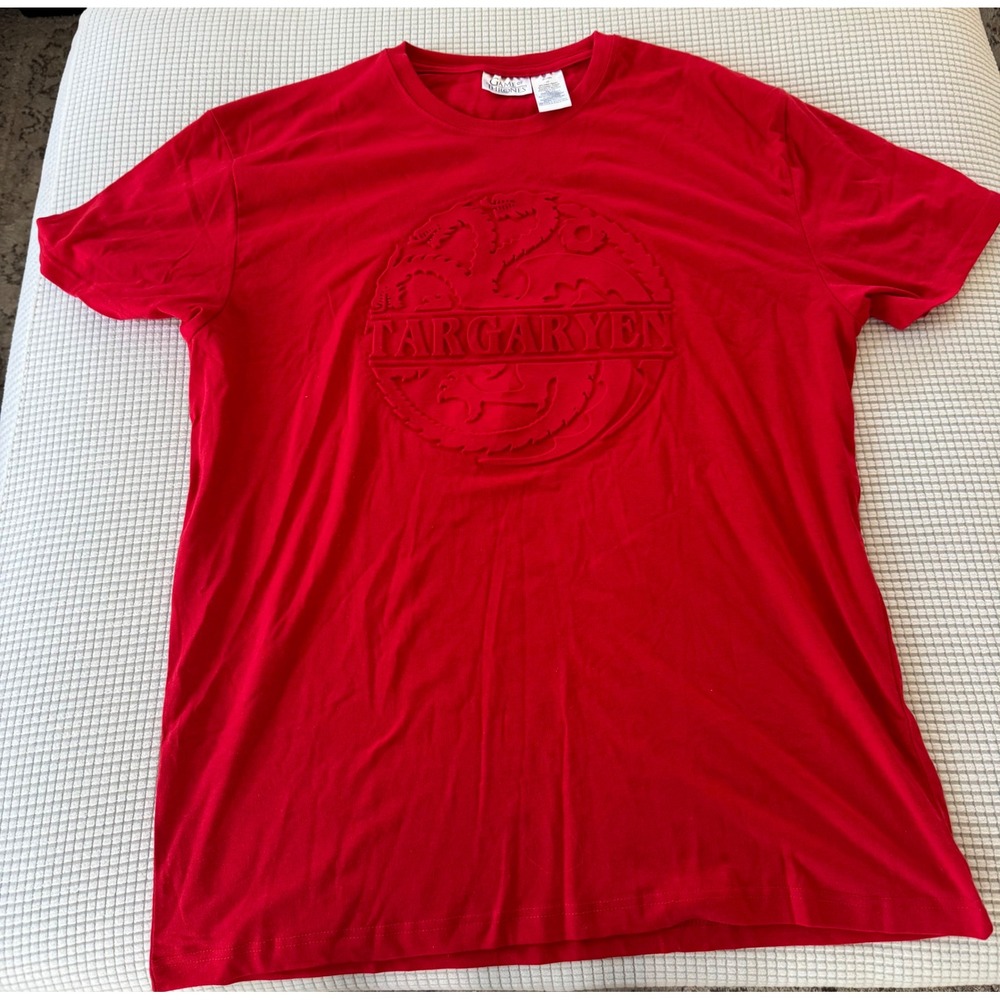 Game of Thrones Targaryen Red Graphic T-Shirt XXLarge XXL HBO‎ Dragon Y2K